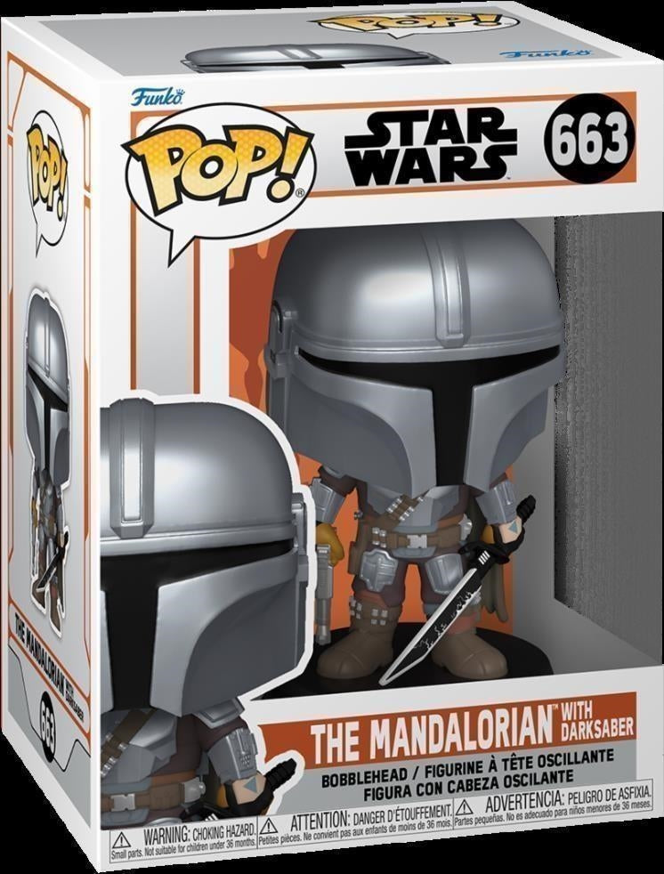 Star Wars: Funko Pop! - The Mandalorian S9 - The Mandalorian w/Darksaber (Vinyl Figure 663)