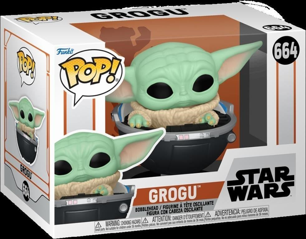 Star Wars: Funko Pop! - The Mandalorian S9 - Grogu w/Prama (Vinyl Figure 664)