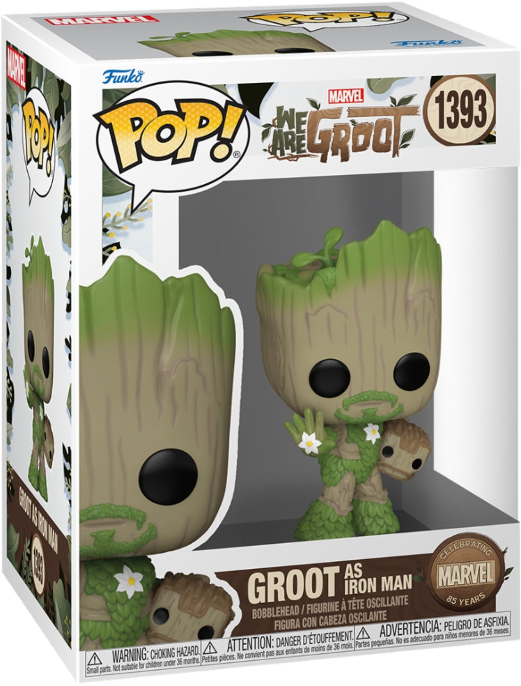 Marvel: Funko Pop! Vinyl - We Are Groot - Iron Man (Vinyl Figure 1393)