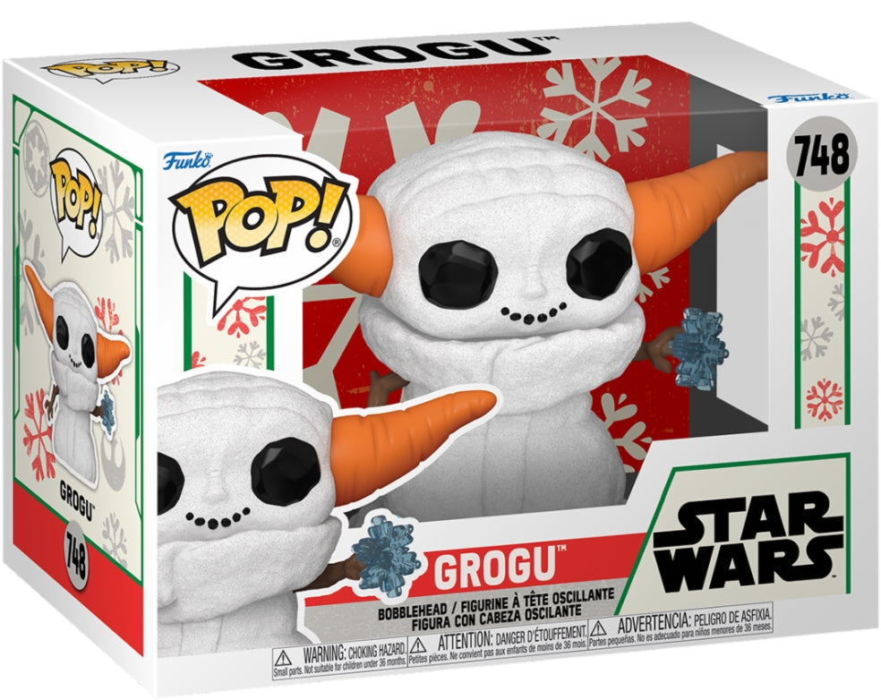 Star Wars: Funko Pop! Television - Holiday 2024 - The Mandalorian - Grogu Snowman (Vinyl Figure 748)