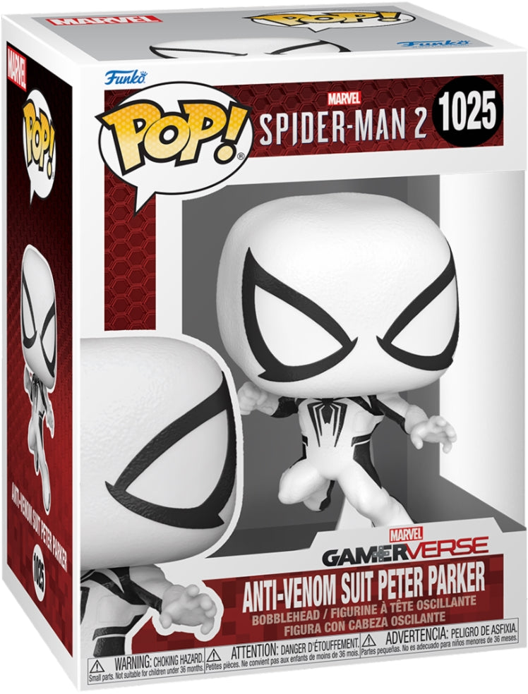 Marvel: Funko Pop! - Spider-Man 2 - Anti-Venom Suit Peter Parker (Vinyl Figure 1025)