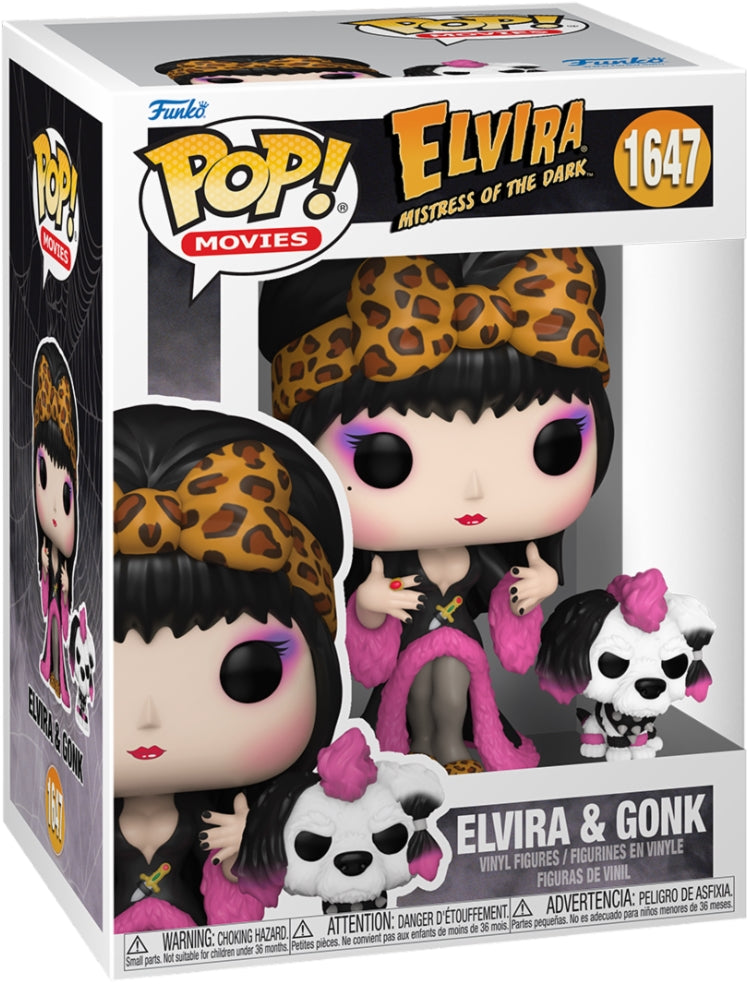 Elvira Mistress Of The Dark: Funko Pop & Buddy - Elvira & Gonk (Vinyl Figure 1647)