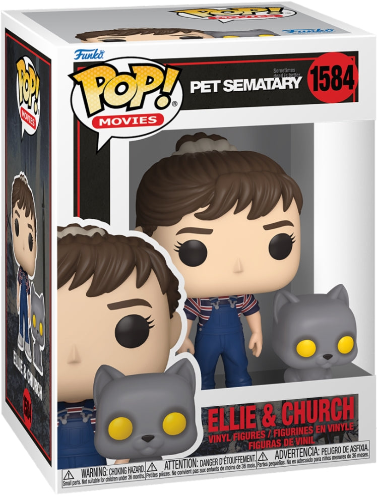 Pet Sematary: Funko Pop! Movies - Ellie & Church (Vinyl Figure 1584)