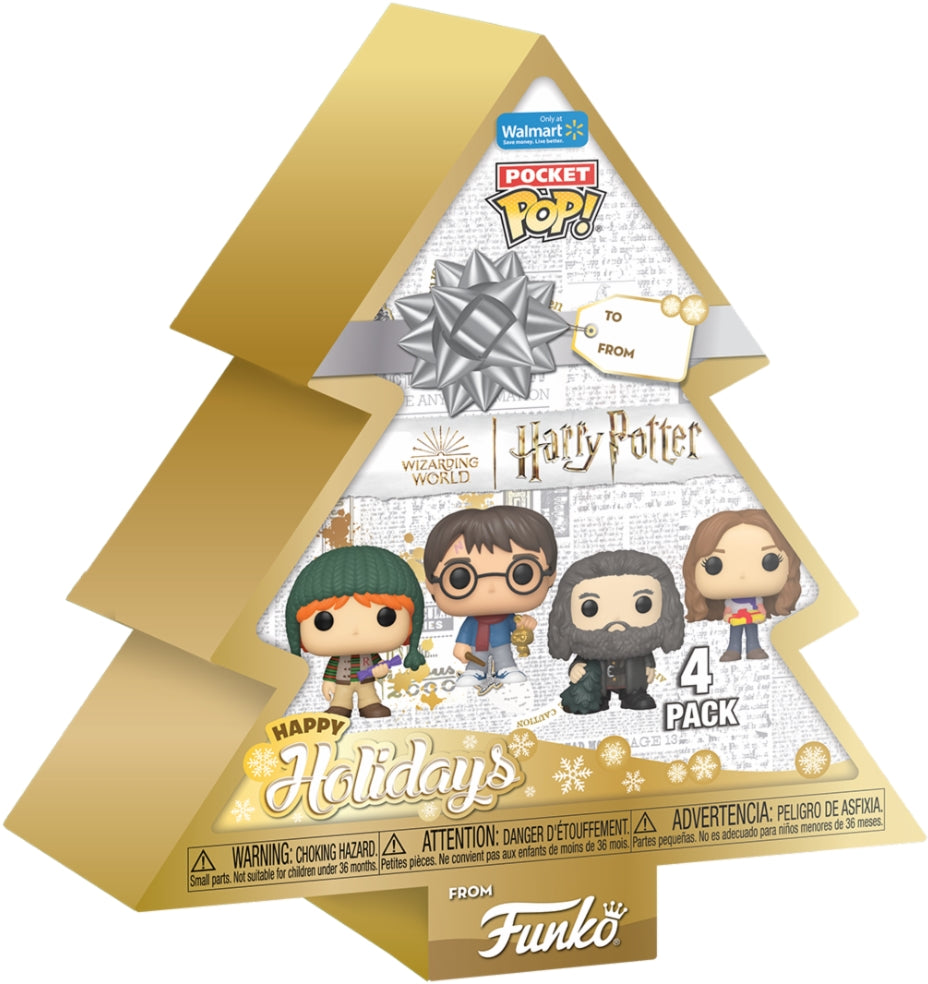 Harry Potter: Funko Pop! Keychain 4-Pack - Tree Holiday Box