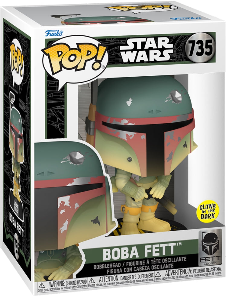 Star Wars: Funko Pop! - Fett Legacy - Boba Fett (Glow In The Dark) (Vinyl Figure 735)