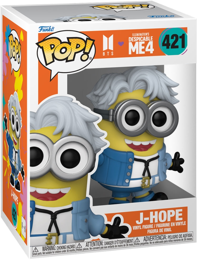 Bts: Funko Pop! Rocks - Minions x Bts J-Hope (Vinyl Figure 421)