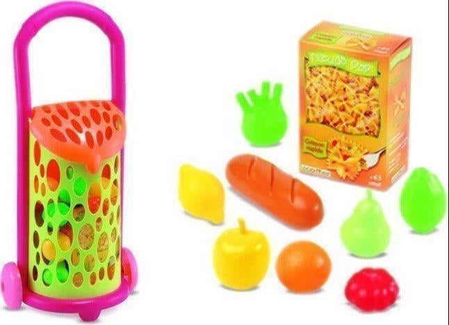 Ecoiffier: 100% Chef Carrello Spesa Con Accessori 7 Pz