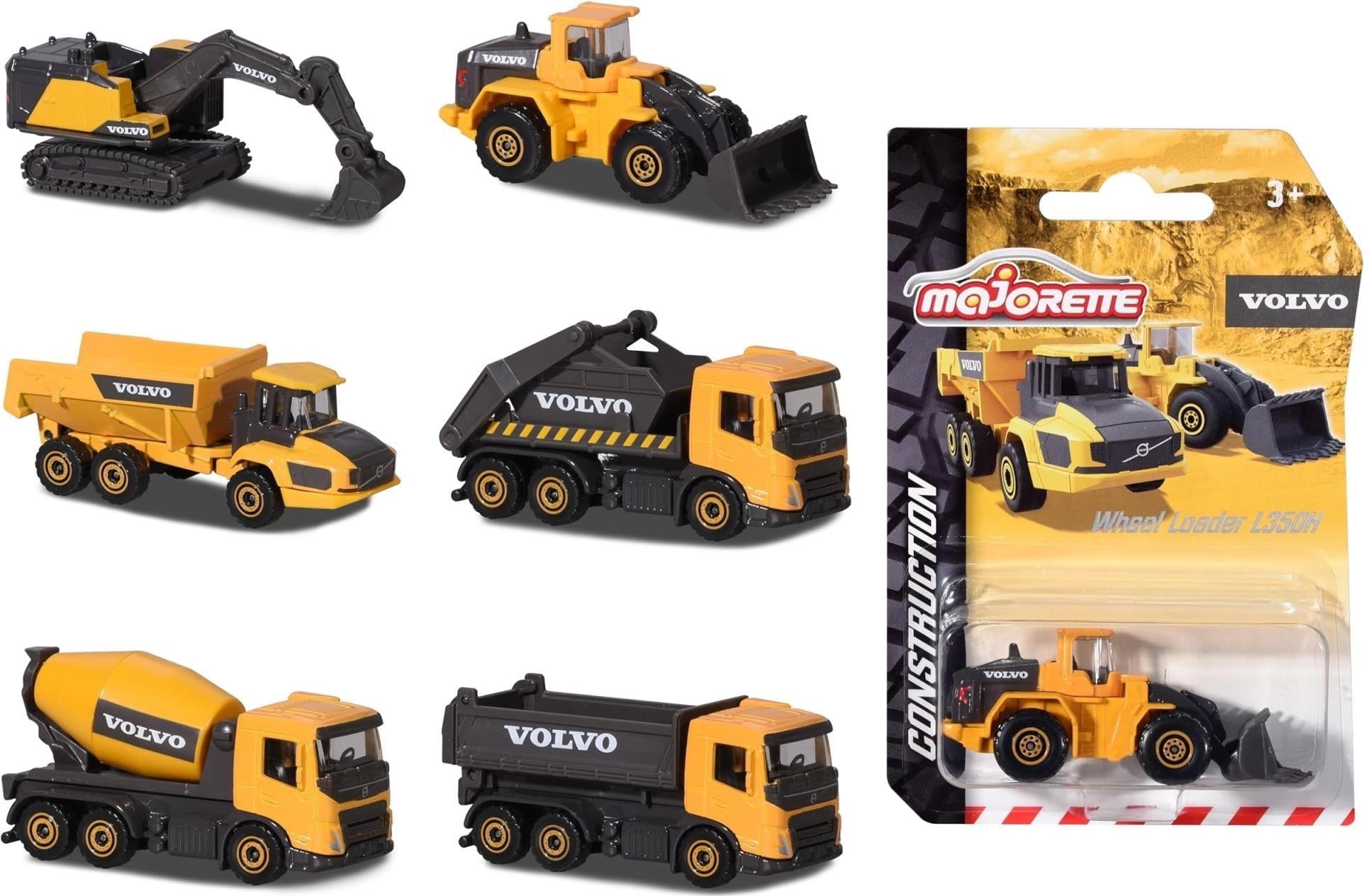 Majorette: Volvo Construction Veicolo Singolo (Assortimento)