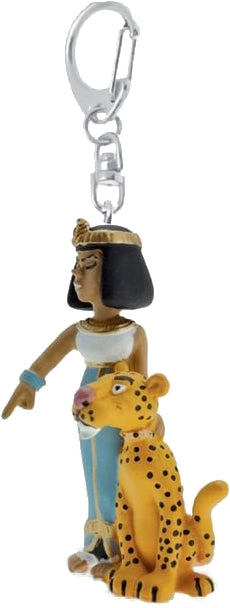 Asterix: Plastoy - Portachiavi Cleopatra Con Pantera