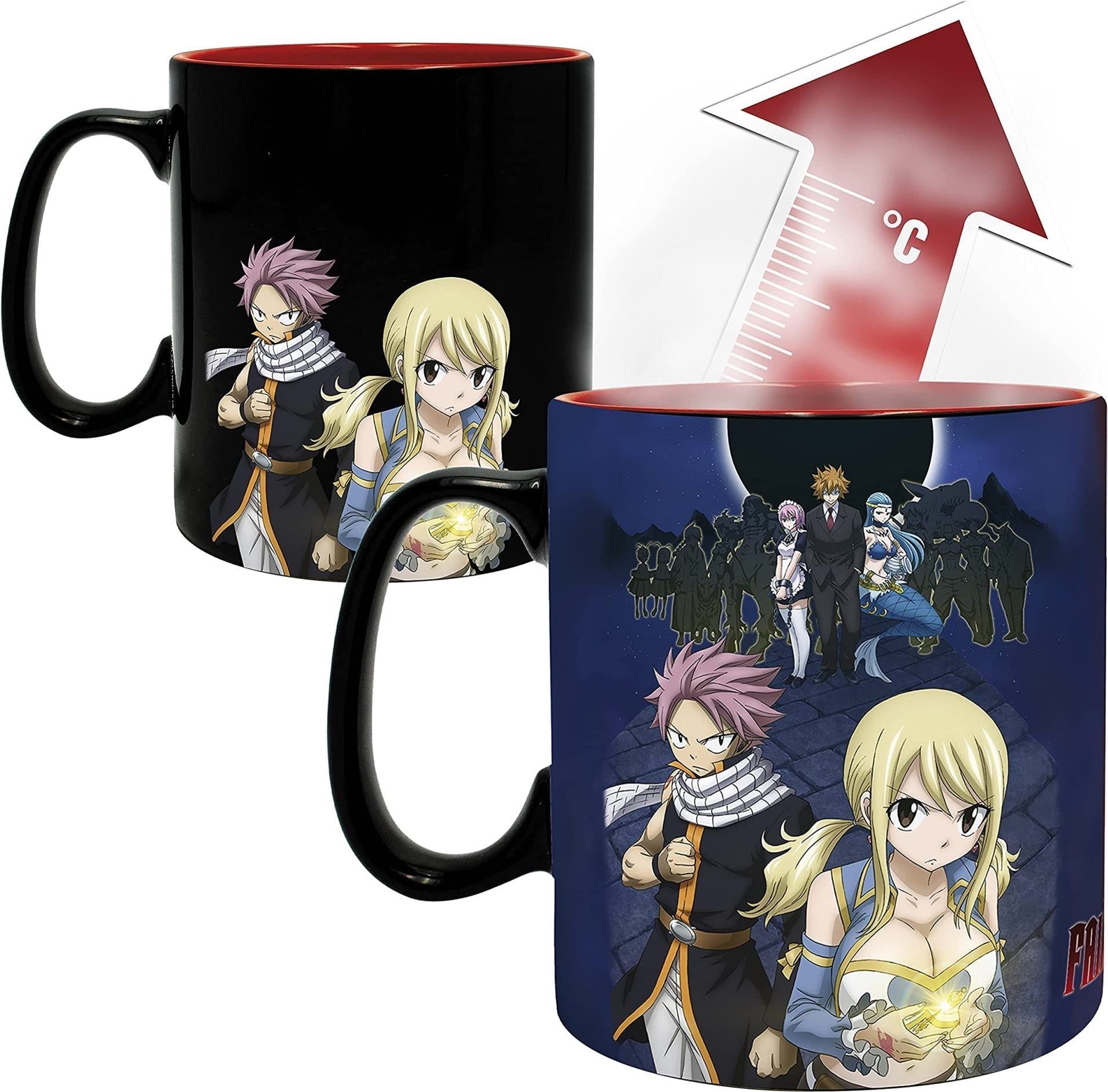 Fairy Tail: ABYstyle - Natsu & Lucy (Mug Heat Change 460 ml / Tazza Termosensibile)