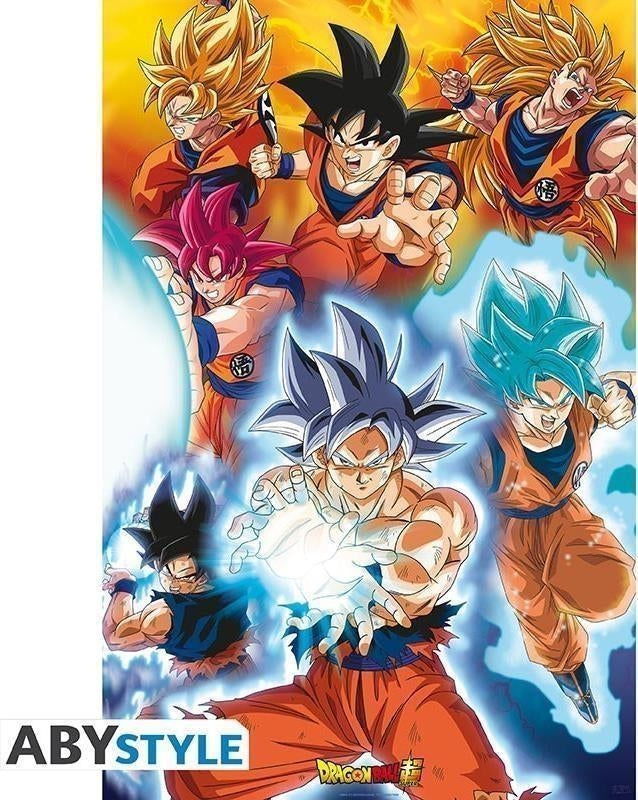 Dragon Ball Super: GB Eye - Gokus Transformations (Poster 91,5X61 Cm)