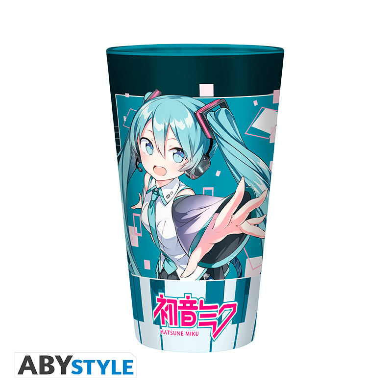 Hatsune Miku - Bicchiere Large 400Ml: "Musical City "