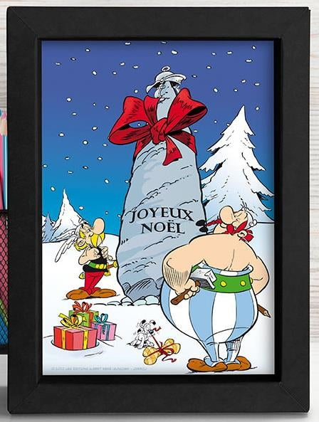 Asterix: The Good Gift - Kraft Frame - 'Joyeux Noel' (Poster & Cornice 15x20)
