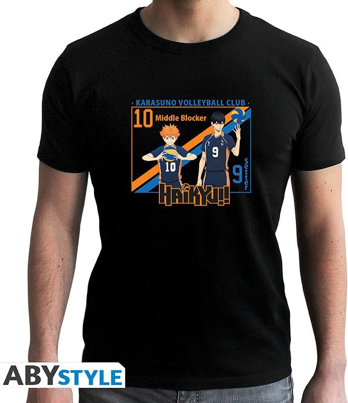 Haikyu!!: Hinata & Kageyama Black Basic (T-Shirt Unisex Tg. 2XL)