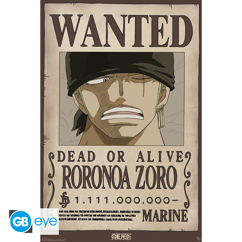 One Piece: GB Eye - Wanted Zoro Wano (Poster Maxi 91.5X61)
