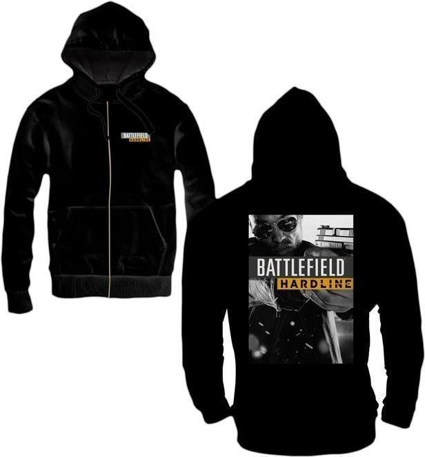 Battlefield Hardline: Hardline Poster Black (Felpa Con Cappuccio E Zip Unisex Tg. S)