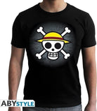 One Piece: Skull With Map Black Basic (T-Shirt Unisex Tg. 2XL)
