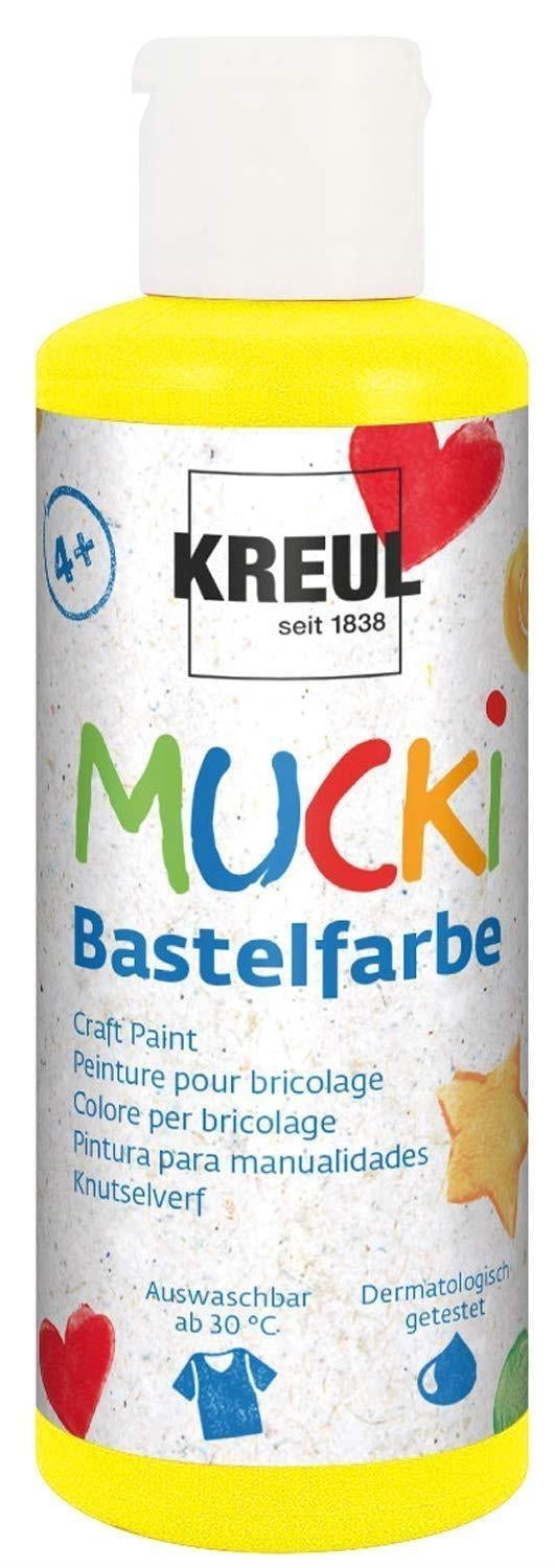 Kreul: Mucki 24102 Craft Paint, 80ml, Yellow