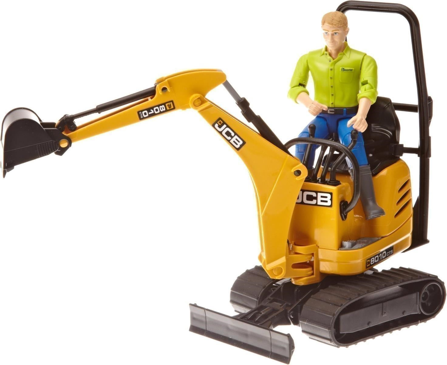 Bruder: 62002 - Jcb Micro Escavatore 8010 Cts Con Operaio