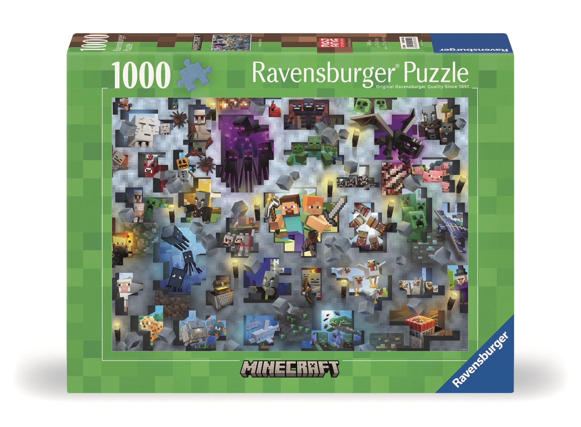 Minecraft: Ravensburger - Puzzle 1000 Pz - Mobs