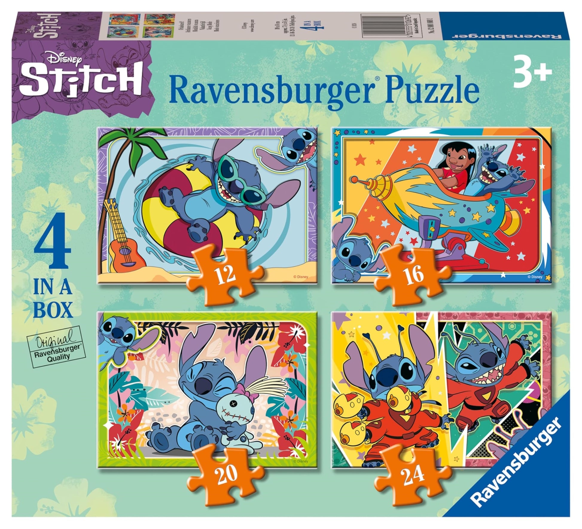 Disney: Ravensburger - Puzzle 4 In A Box - Stitch