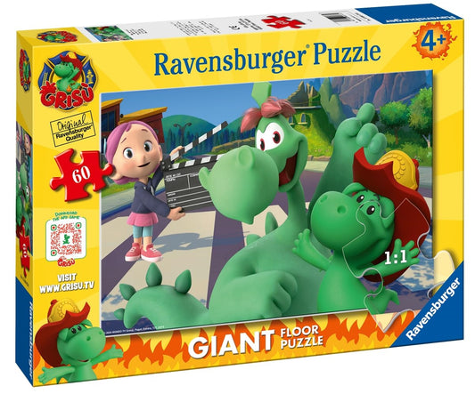 Grisu: Ravensburger - Puzzle Gigante Da Pavimento 60 Pz - Grisu