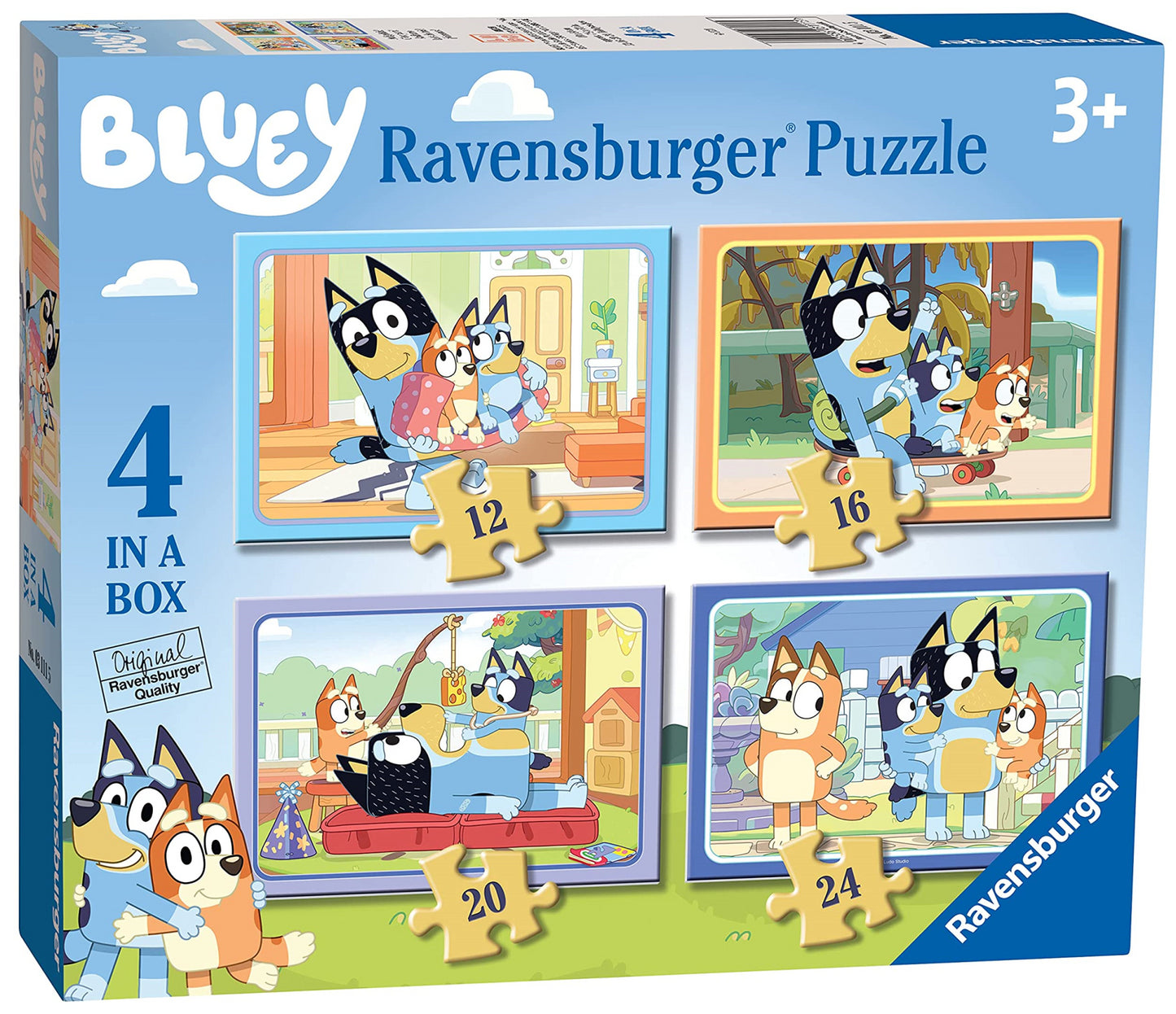 Bluey: Ravensburger - Puzzle 4 In A Box - Bluey