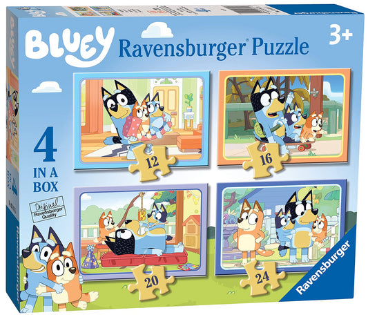 Bluey: Ravensburger - Puzzle 4 In A Box - Bluey