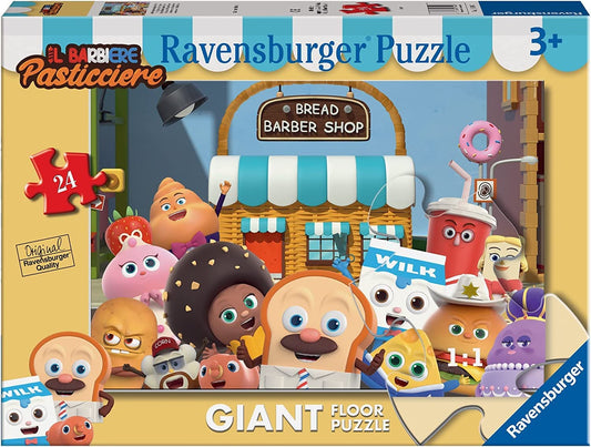 Ravensburger: Puzzle Gigante Da Pavimento 24 Pz - Barbiere Pasticcere