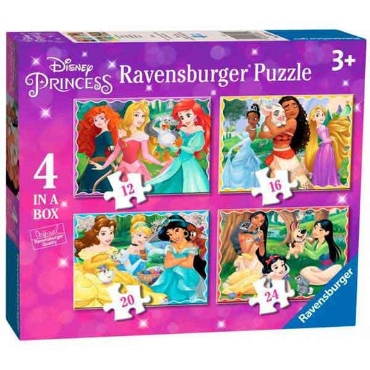 Disney: Ravensburger - Bumper Puzzle Pack 4X42 Pz - Principesse Disney