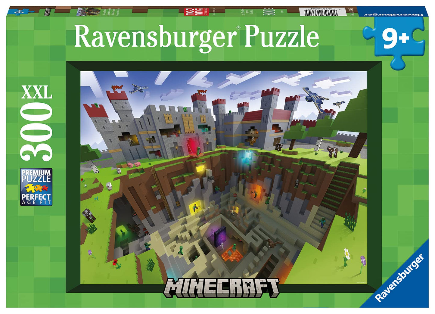 Minecraft: Ravensburger - Puzzle Xxl 300 Pz - Minecraft