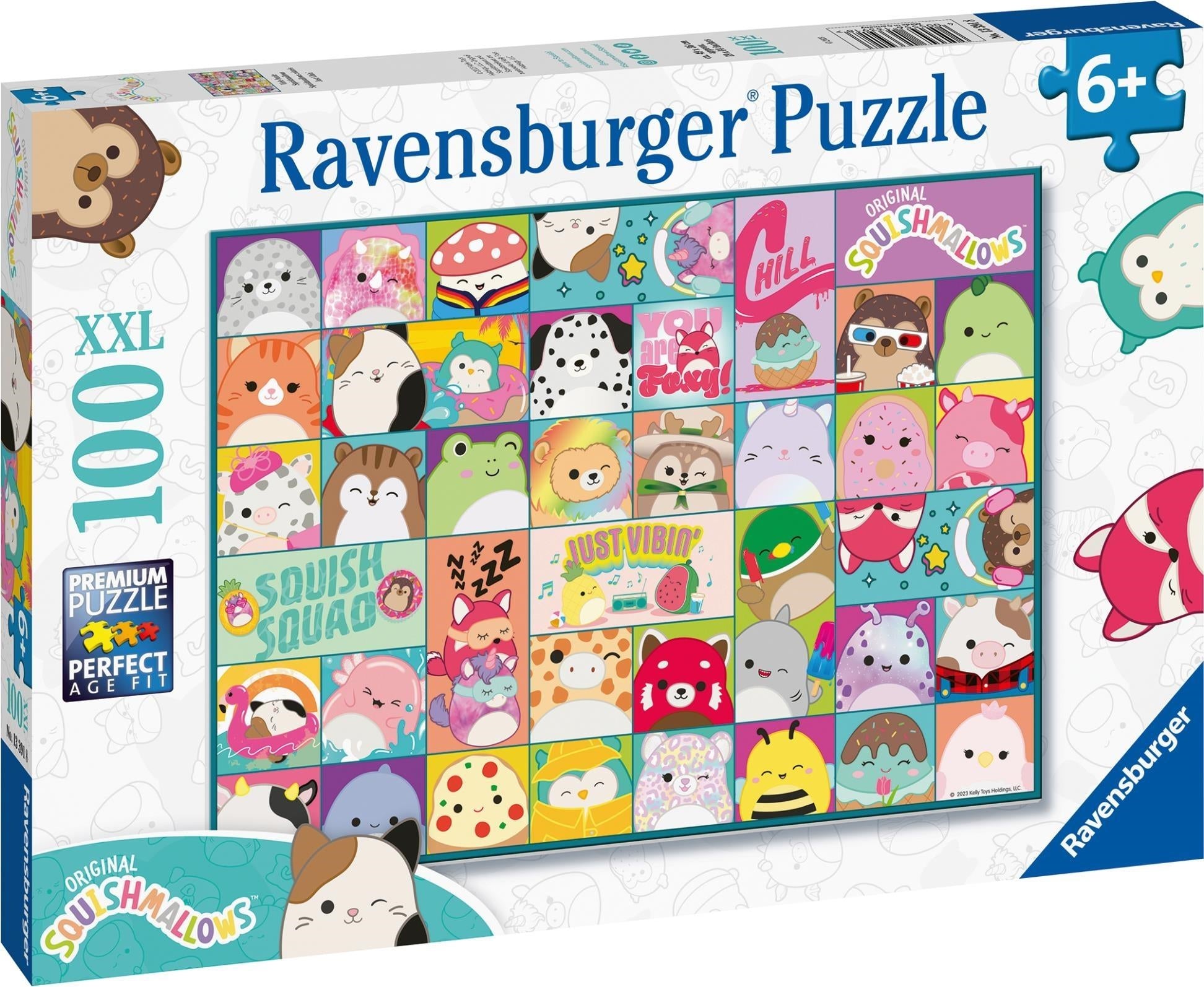 Squishmallows: Ravensburger - Puzzle Xxl 100 Pz - Squishmallows