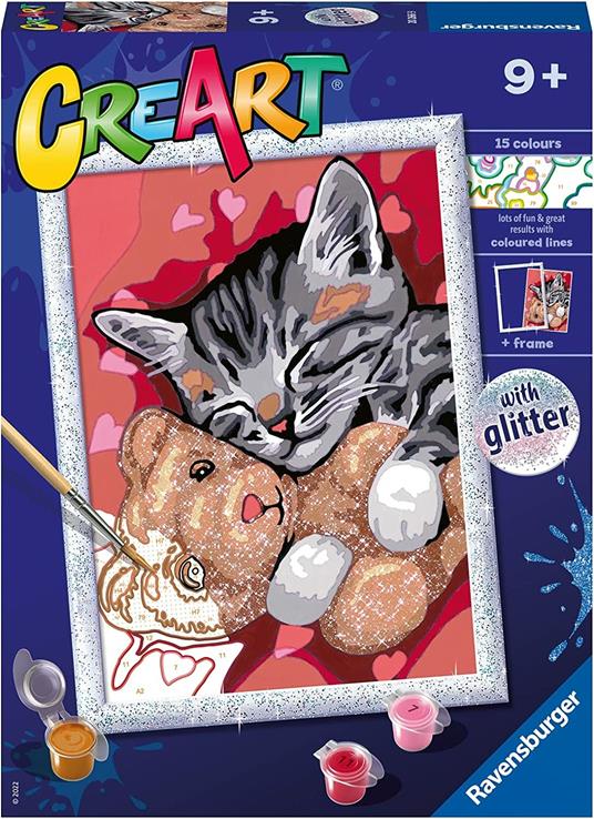 Ravensburger: Creart Serie D Classic - Gattino E Il Suo Orsetto