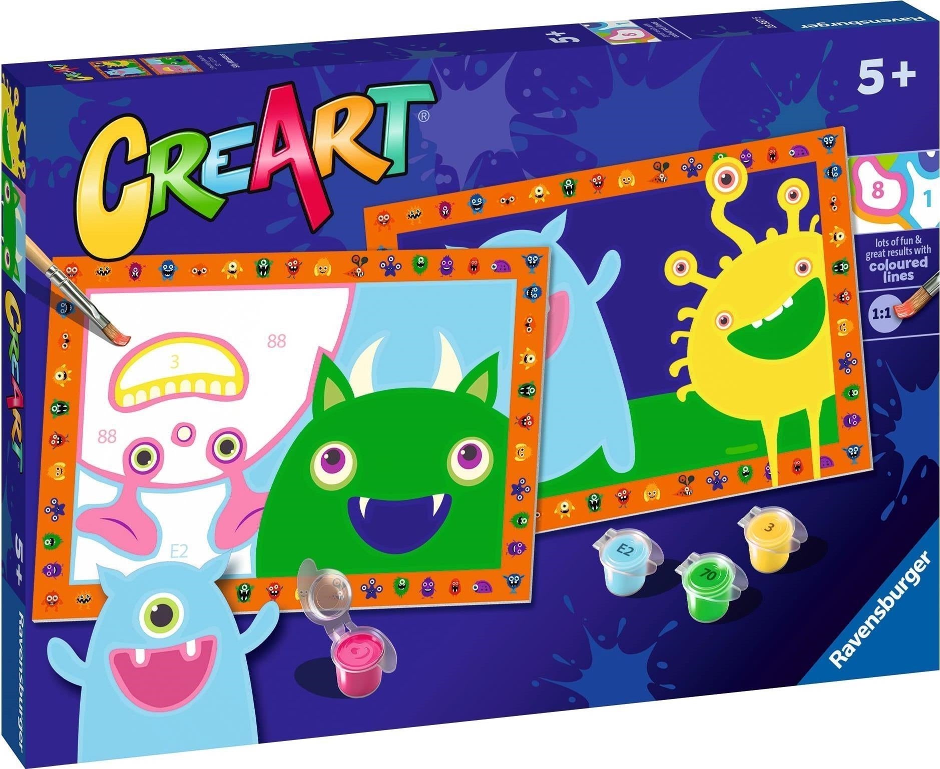 Ravensburger: Creart Serie Junior: 2 X Monsters