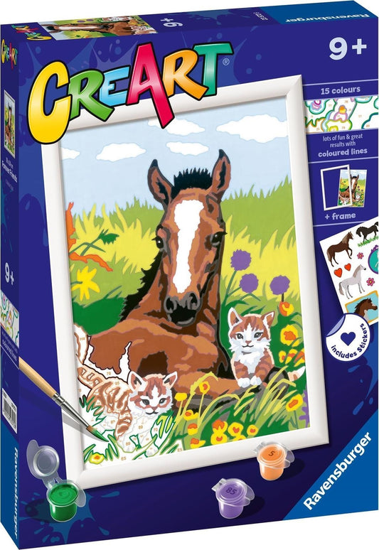 Ravensburger: Creart Serie D Classic - Puledro Con Gattini