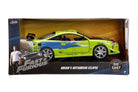 Fast & Furious: Jada Toys - Mitsubishi Eclipse 1995 In Scala 1:24 Die-Cast, Funzionamento A Ruota Libera, Parti Apribili