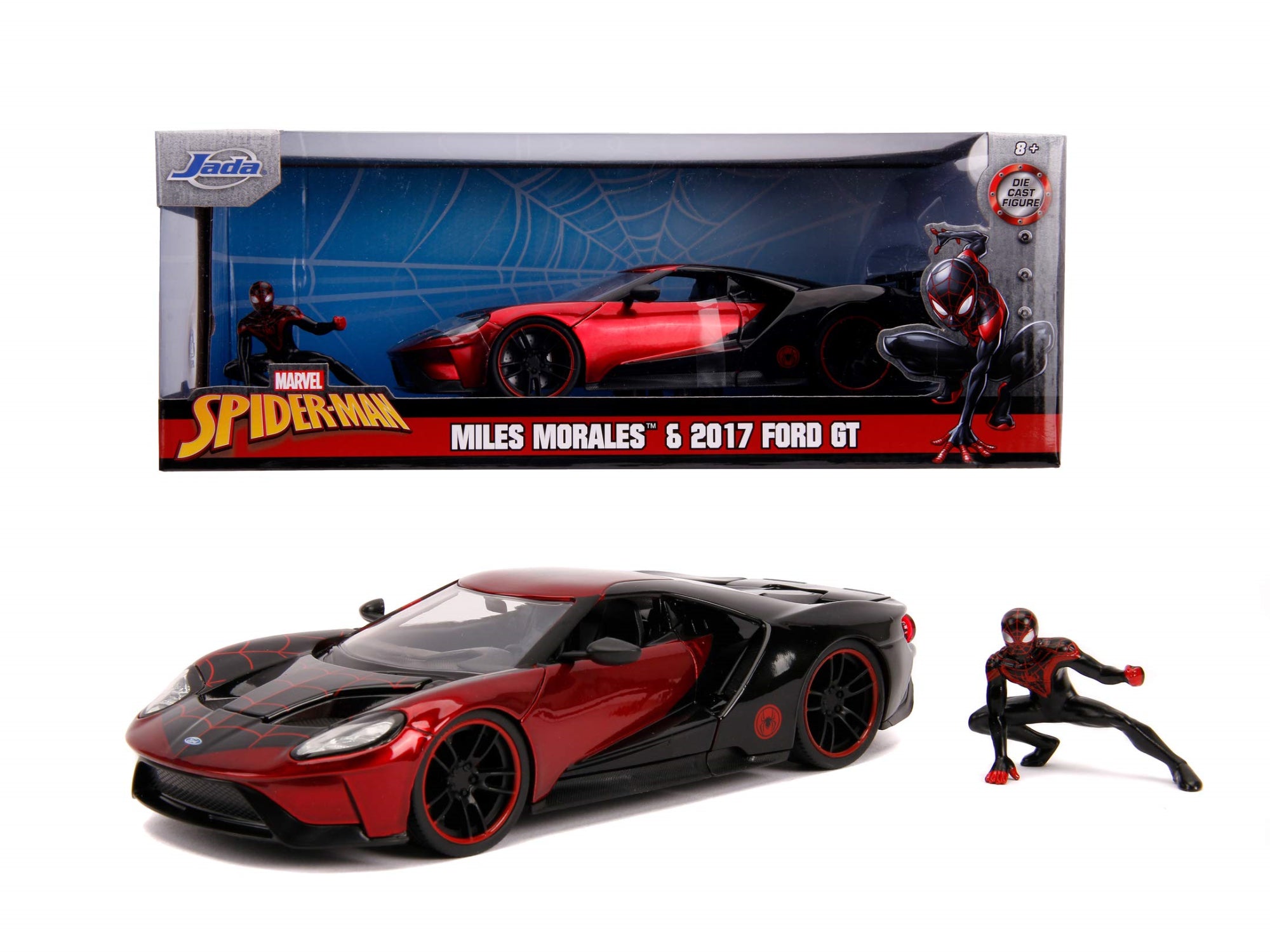 Marvel: Jada Toys - Miles Morales 2017 Ford Gt 1/24