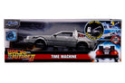 Back To The Future 2: Jada Toys - Time Machine In Scala 1:24 Con Luci Die-Cast