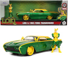Marvel: Jada Toys - Loki Ford Thunderbird In Scala 1:24 Die-Castcon Personaggio