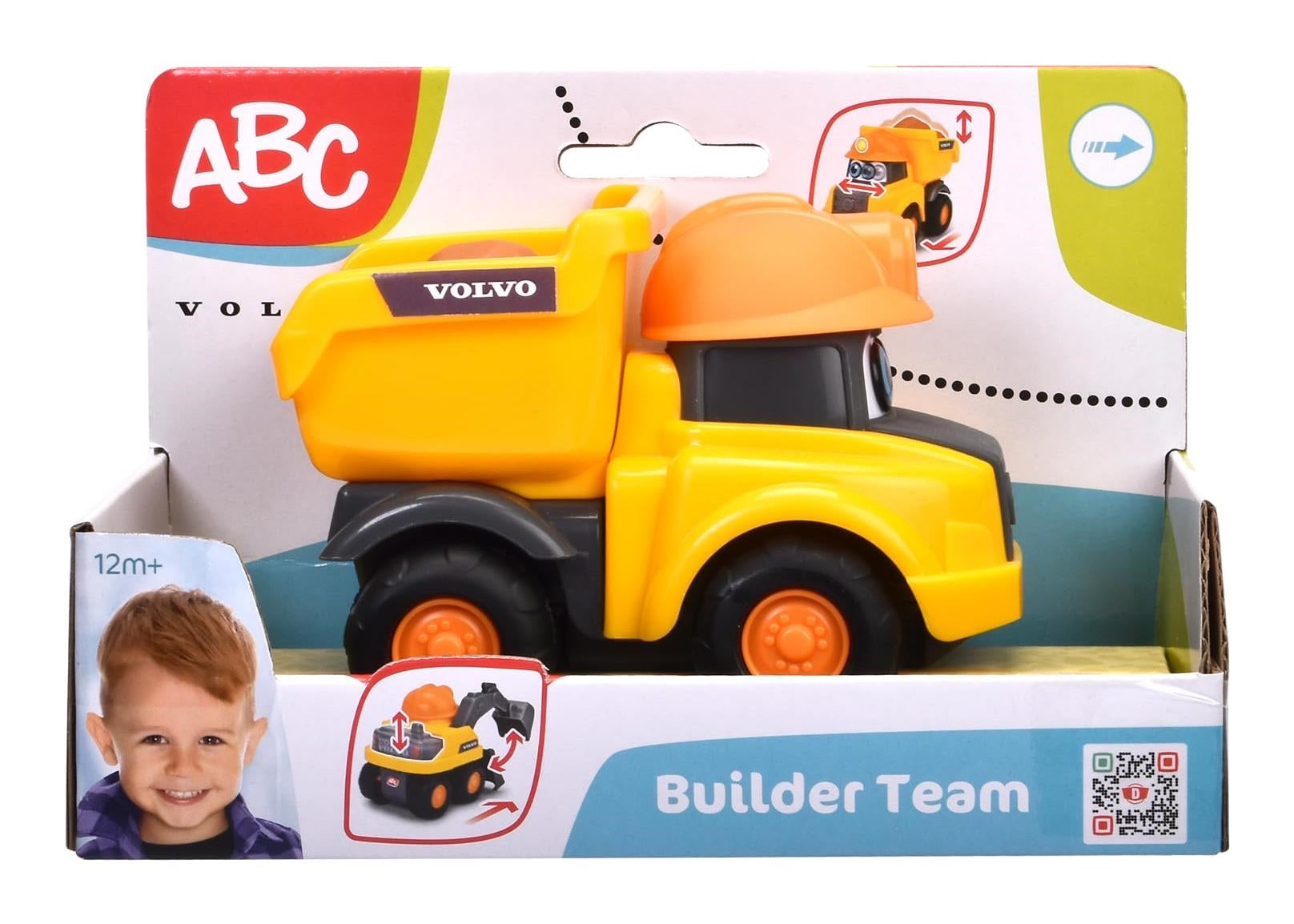 Dickie Toys: Abc Volvo Builder Team, 3-Asst. Cm.12