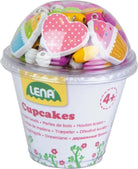Lena: Set Perle In Legno Cupcake, Rosa