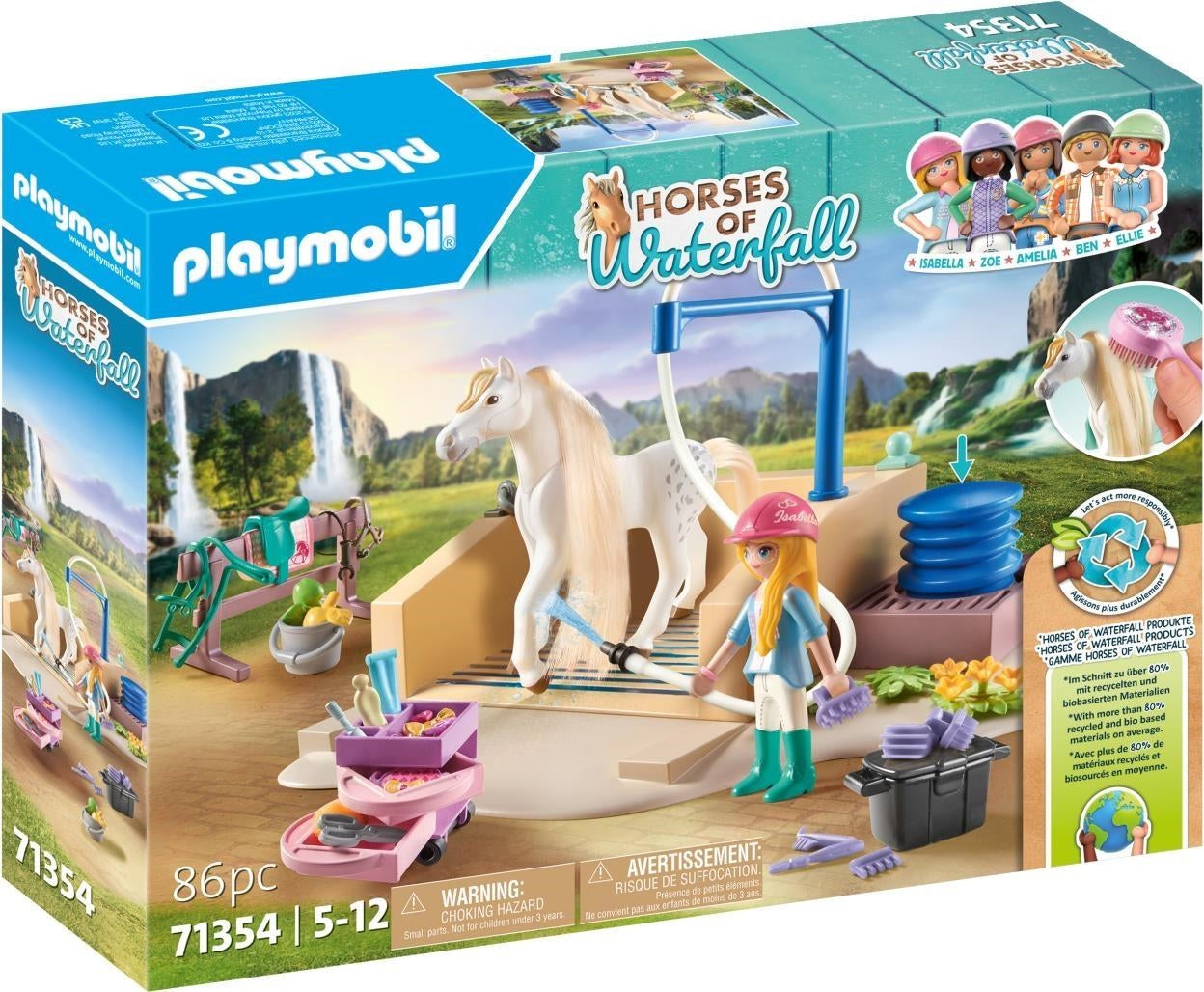 Playmobil: 71354 Area Di Cura E Lavaggio Per Cavalli