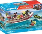 Playmobil: 71464 Gommone Dei Pompieri E Aquascooter