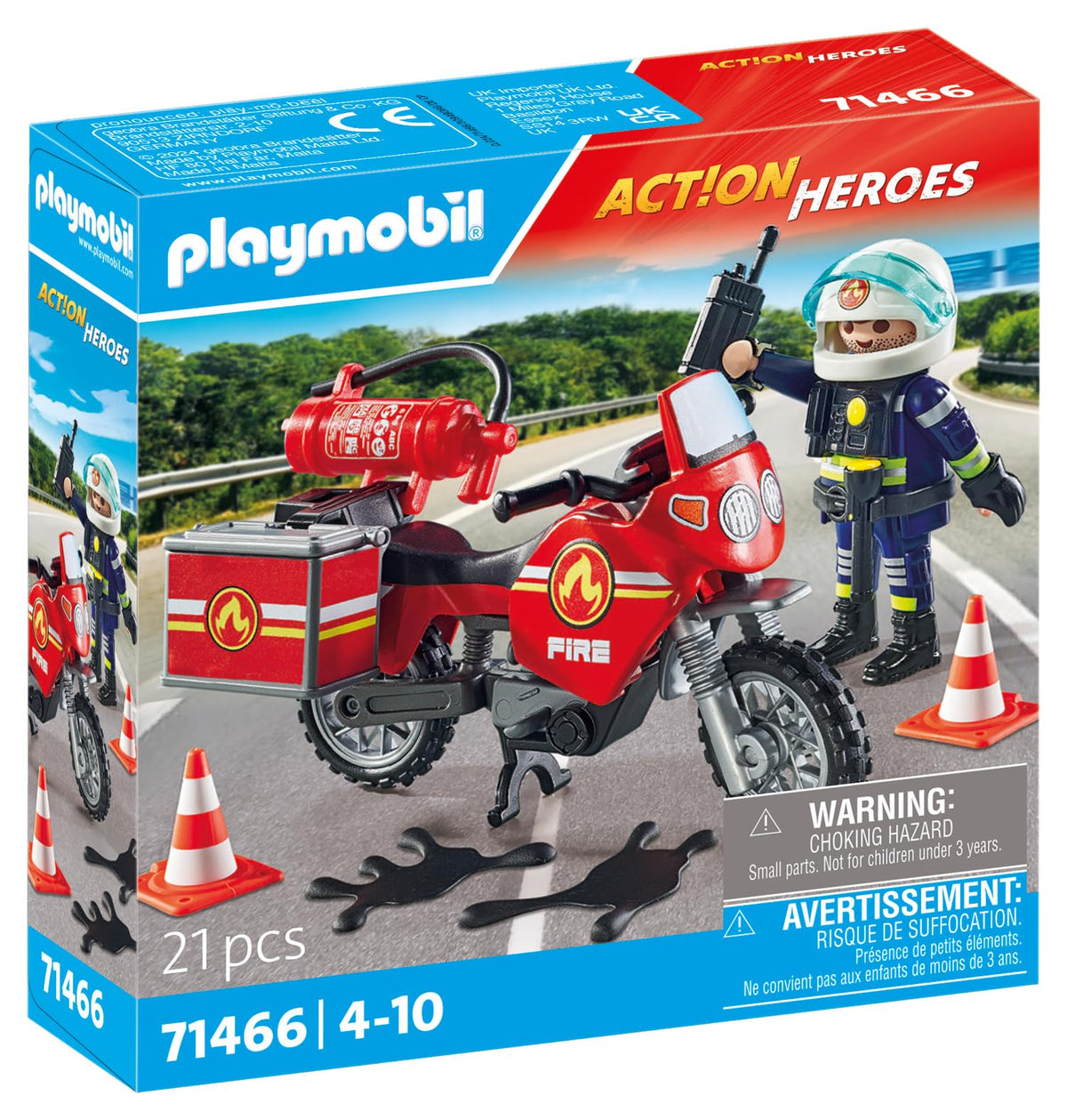 Playmobil: 71466 Moto Dei Pompieri