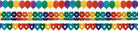 Amscan: Rainbow Garland, Assorted. Festone Carta 4 Motivi Assortiti 4 M X 20 Cm