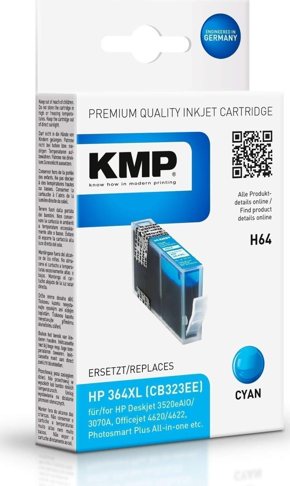 Kmp: Tinte Ers.Hp 364Xl Cyan