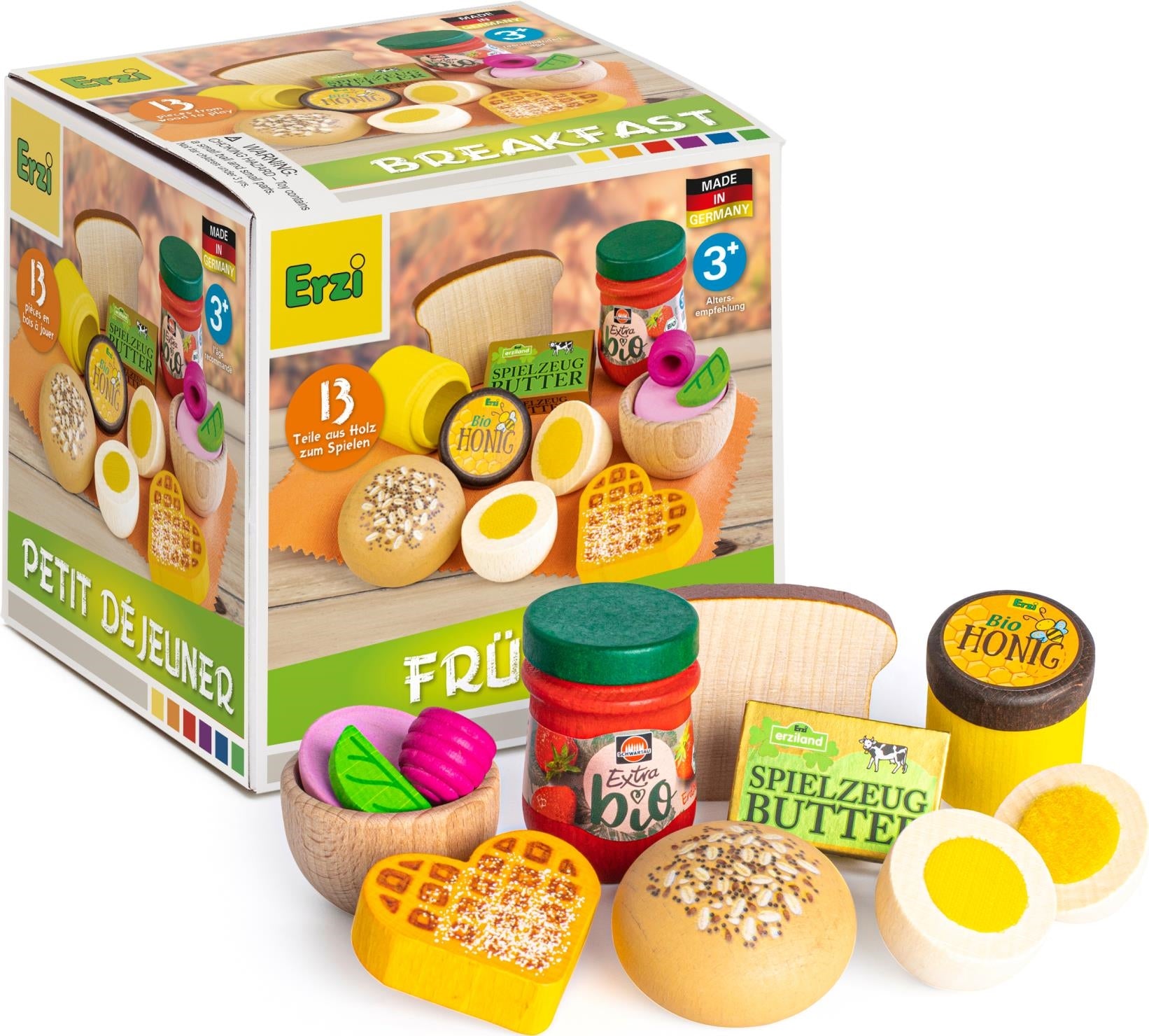 Erzi: Assortimento Gioco Colazione In Legno Fsc