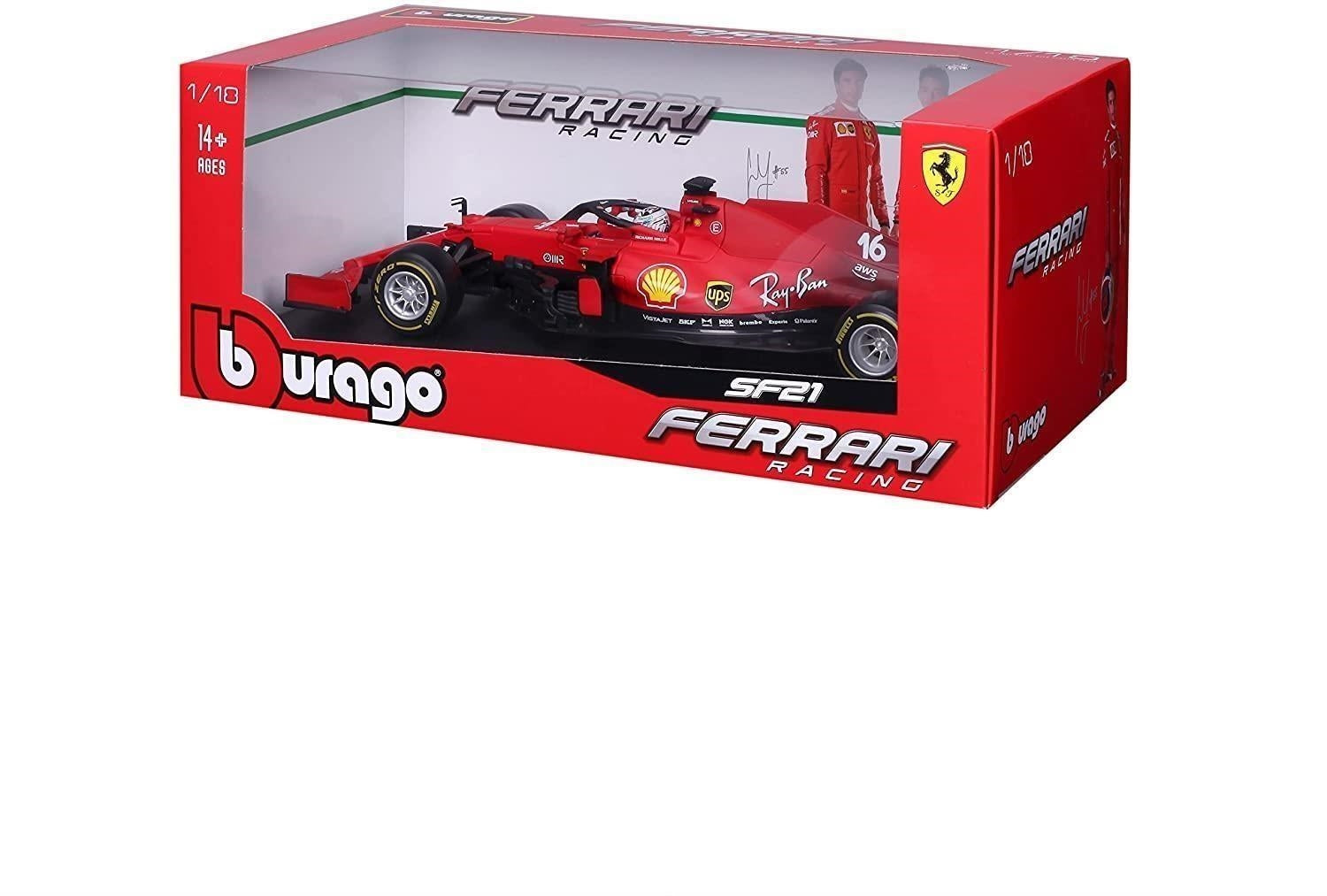 Bburago: Ferrari Sf21 Leclerc R&P 1:18