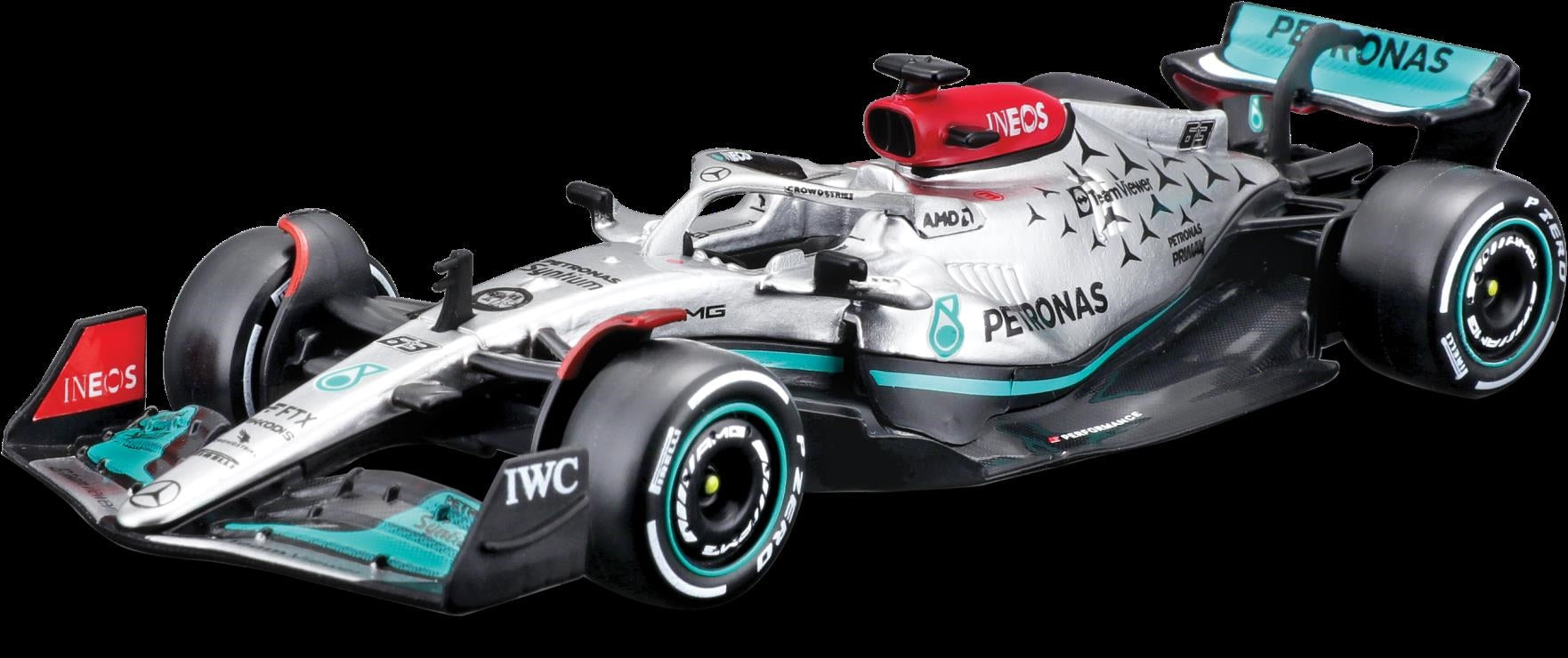 Bburago: Mb F1 W13 E Performance (2022) #63 (Russell) -1:43