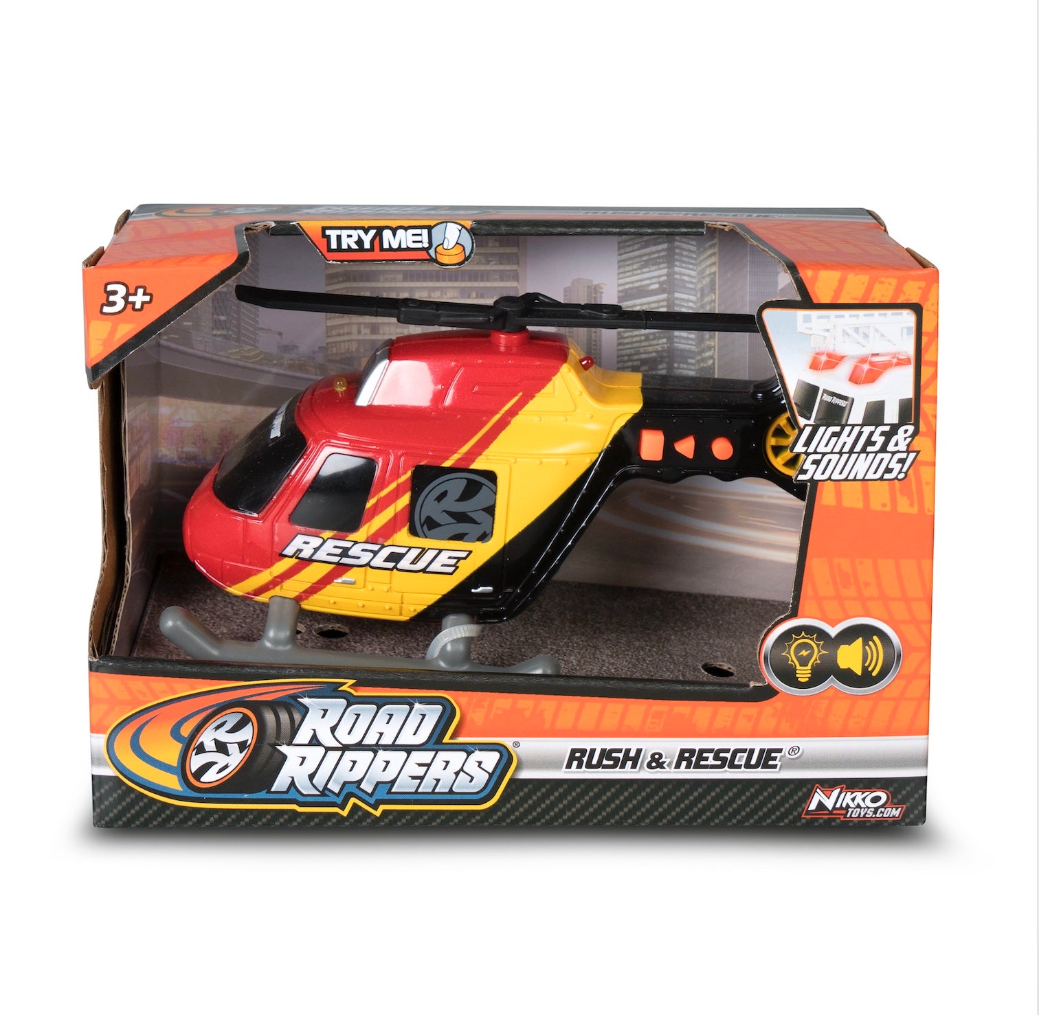 Nikko Toys: Road Rippers - Elicottero Soccorso 13 Cm